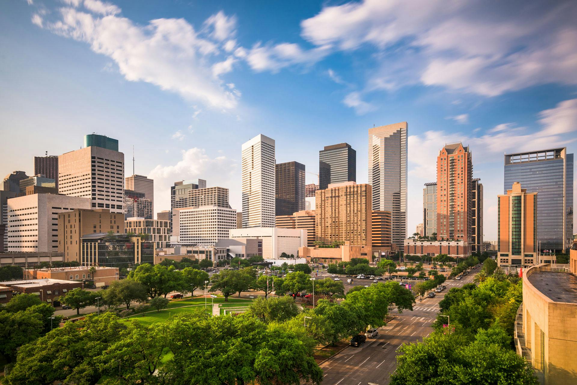 Image of the downtown Houston skyline