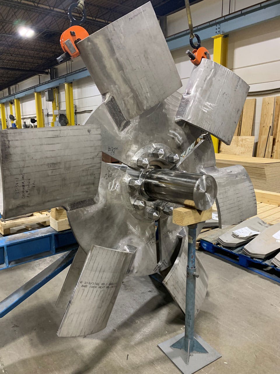 Image of an impeller in a facility