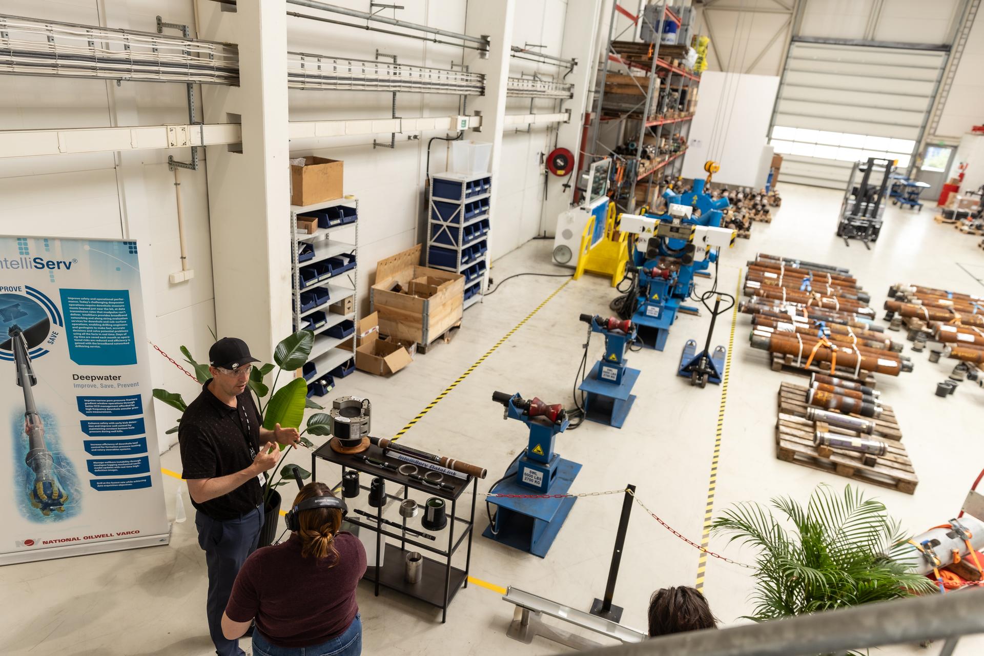 Jan Eirik Spyker at the Intelliserv Norway Facility